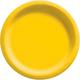 Yellow Extra Sturdy Paper Dinner Plates, 10in, 20ct